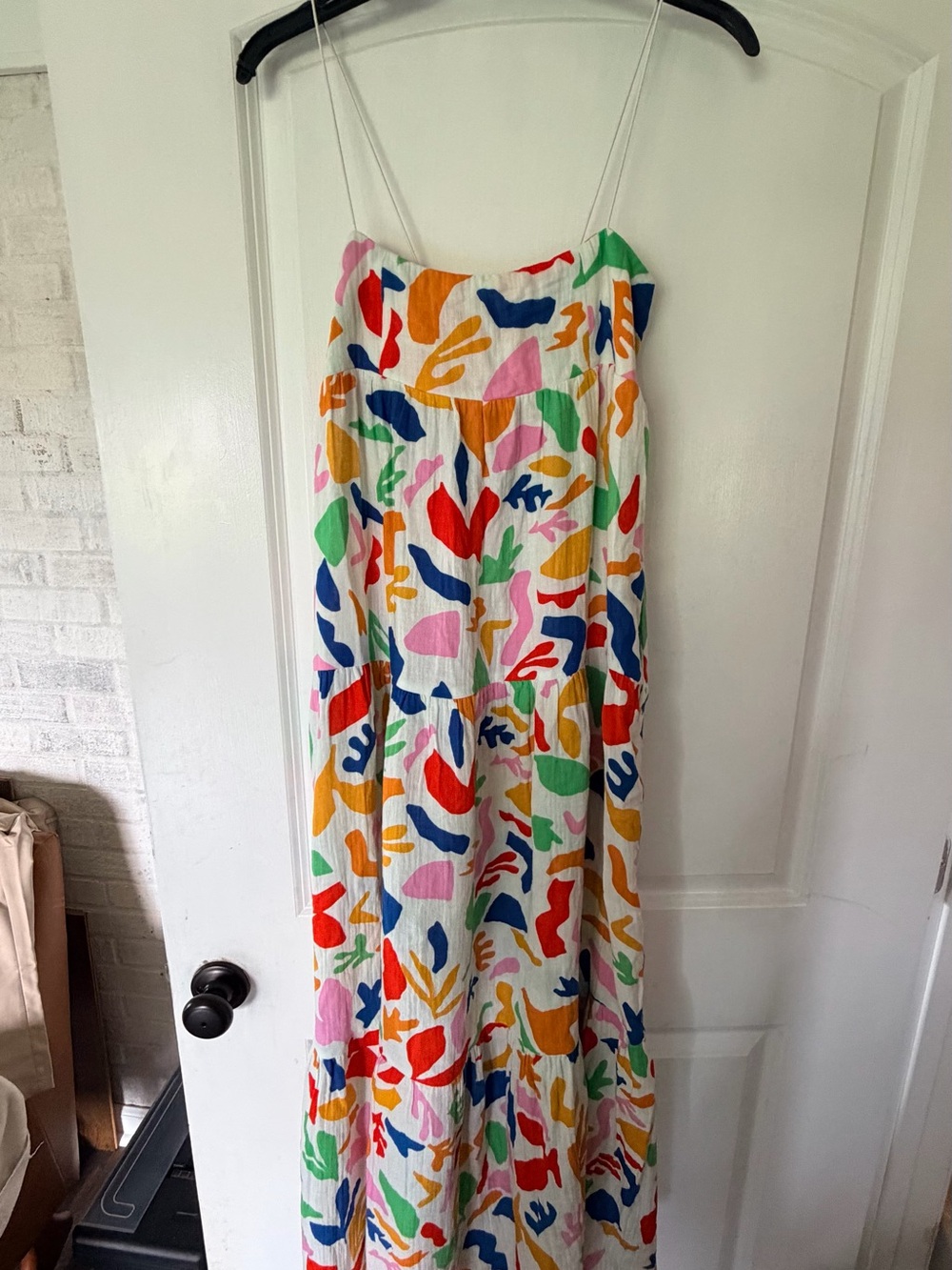Show Me Your MuMu White Maxi Dress with Multicolor Abstract Print - Picture 3 of 5